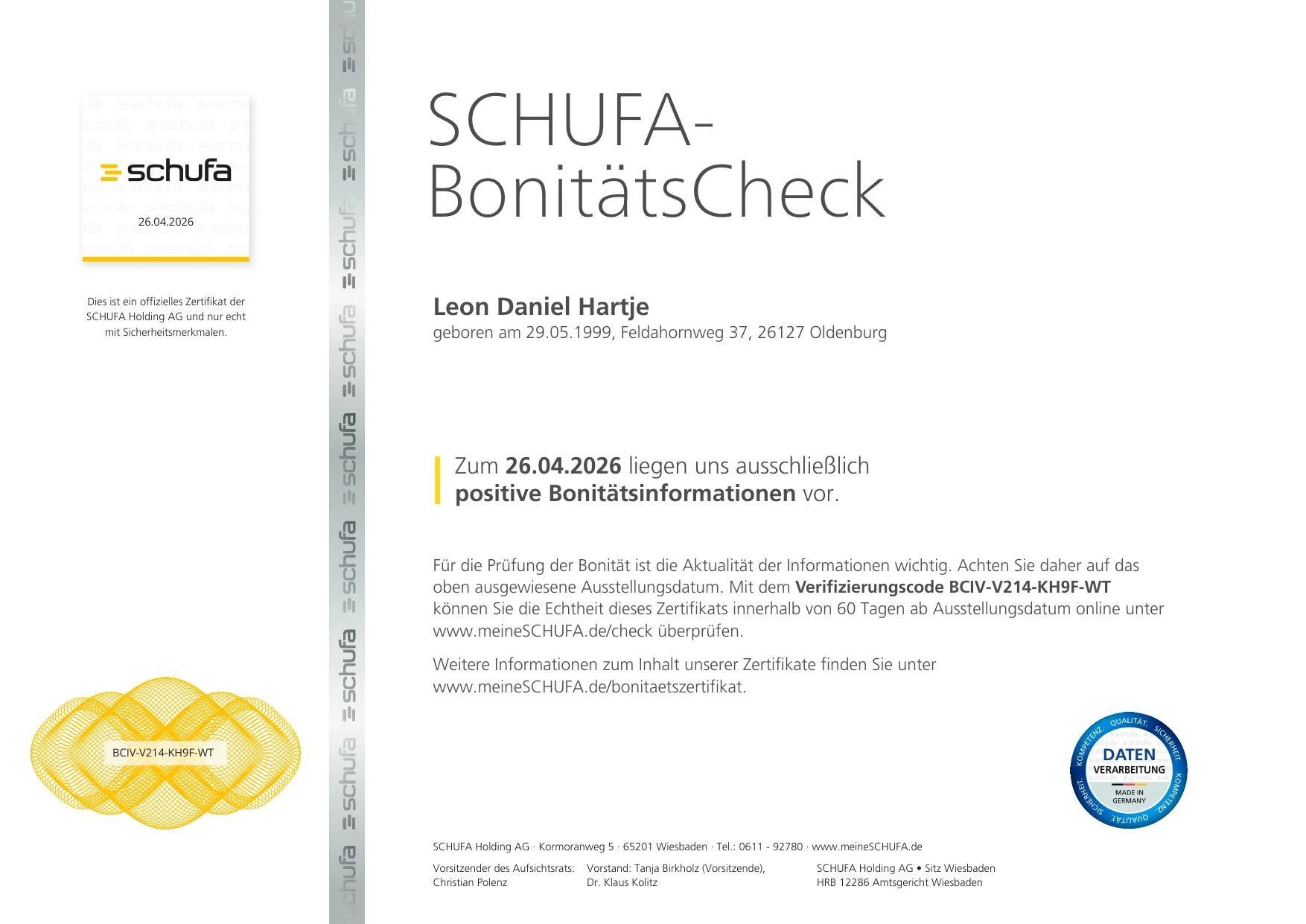 BonitätsCheck — Seite 2