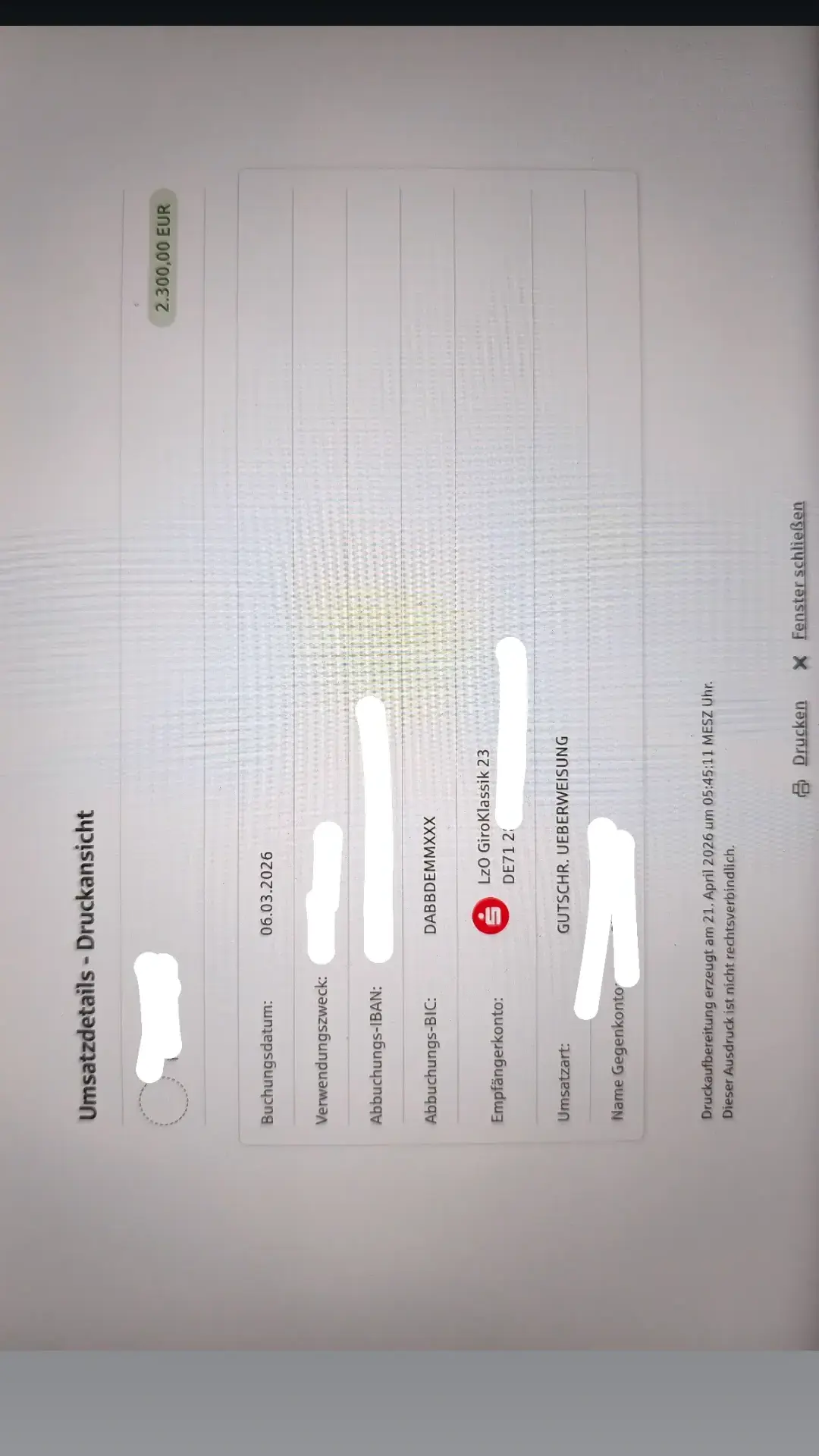 Gehaltsnachweis Februar 2026